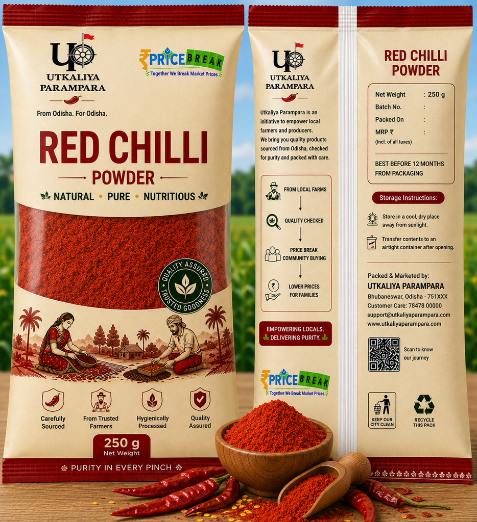 लाल मिर्च पाउडर / ଲଙ୍କା ଗୁଣ୍ଡ / Red Chilli Powder