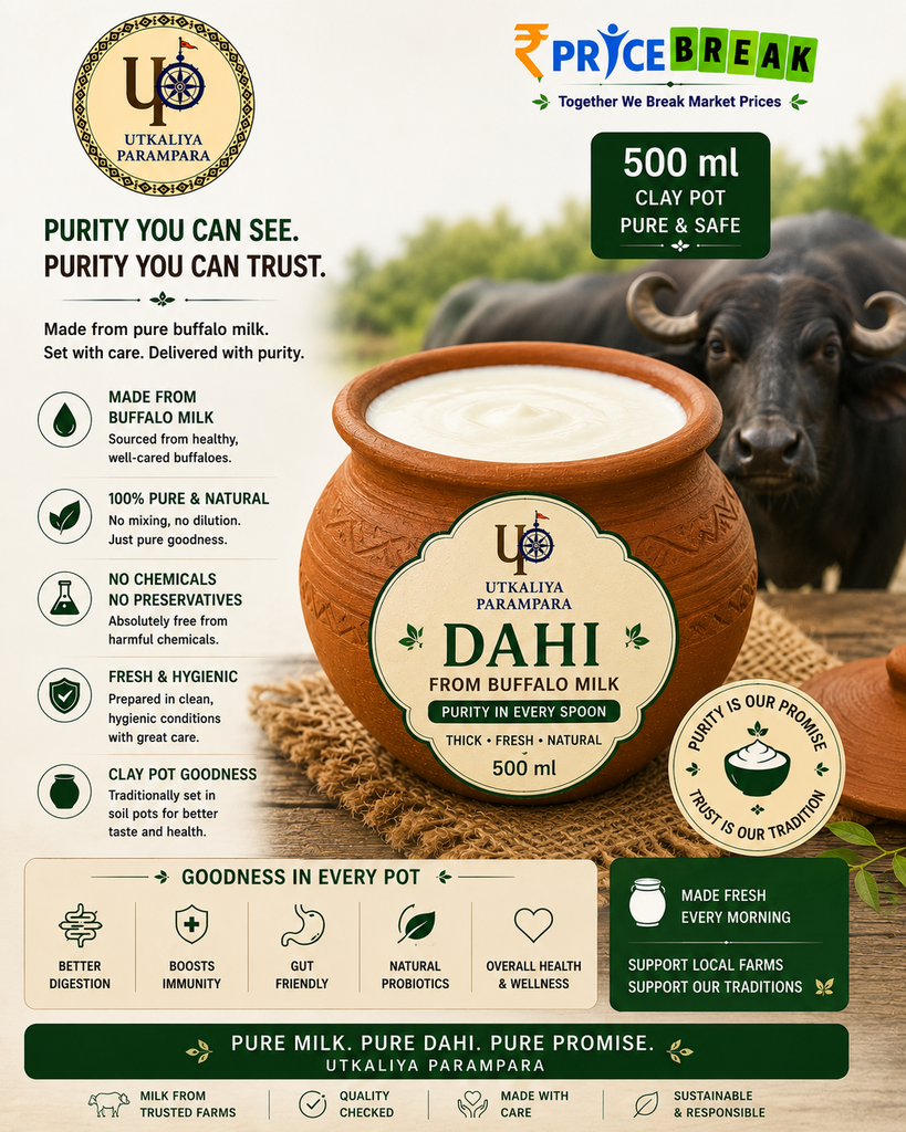 Dahi 500ml(Buffalos Milk)